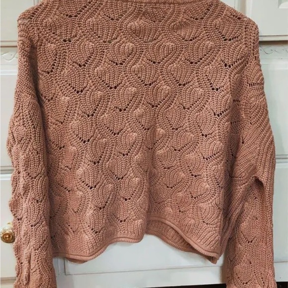 moon & madison Blush Cable Knit Sweater - Picture 2 of 3